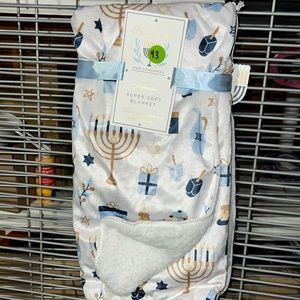 My little light new Sherpa reversible baby blanket Hanukkah 30" x 40"